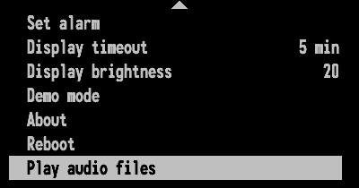 play audio files screenshot